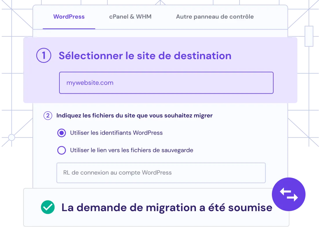 Migration Gratuite de Sites Web WordPress