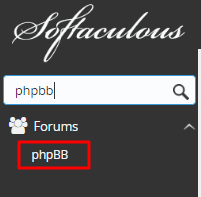phpbb softaculous chercher
