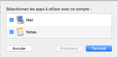 selectionner apps à utiliser mac mail