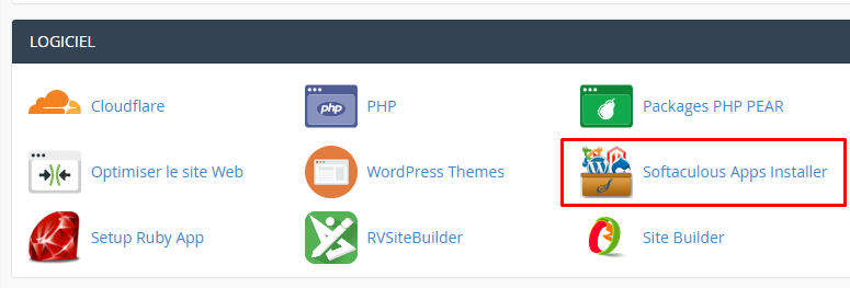 softaculous app cpanel