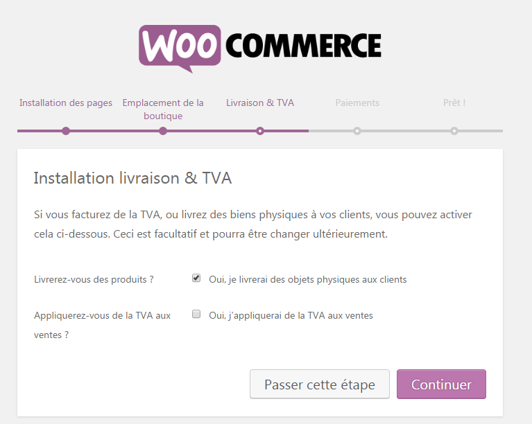 tva livraison woocommerce