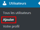 Ajouter un utilisateur à WordPress