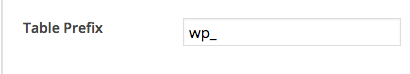 Modification de préfixe de table sur une nouvelle installation de WordPress