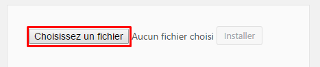 Bouton choisir un fichier wordpress