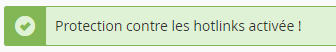 protection hotlink active cpanel