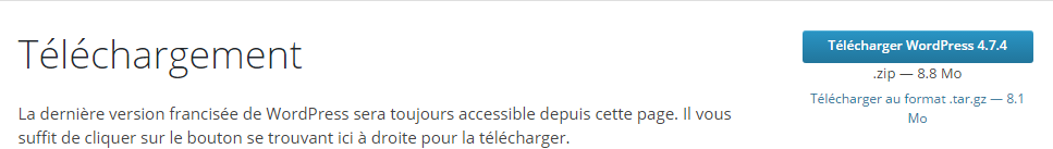 telecharger wordpress