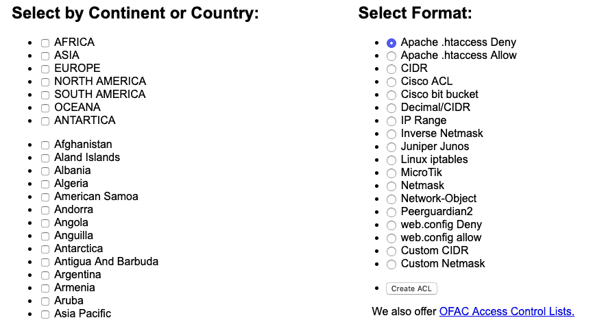 Générer une liste d'adresses IP en utilisant les blocs IP nationaux