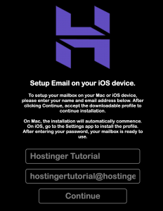 Informations pour configurer l'email sur votre appareil iOS