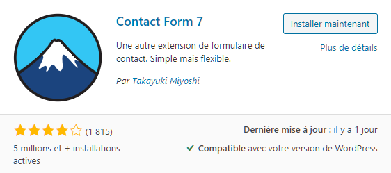 Plugin Contact Form 7