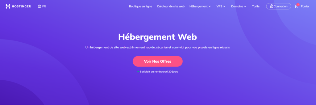 Hébergement web de Hostinger