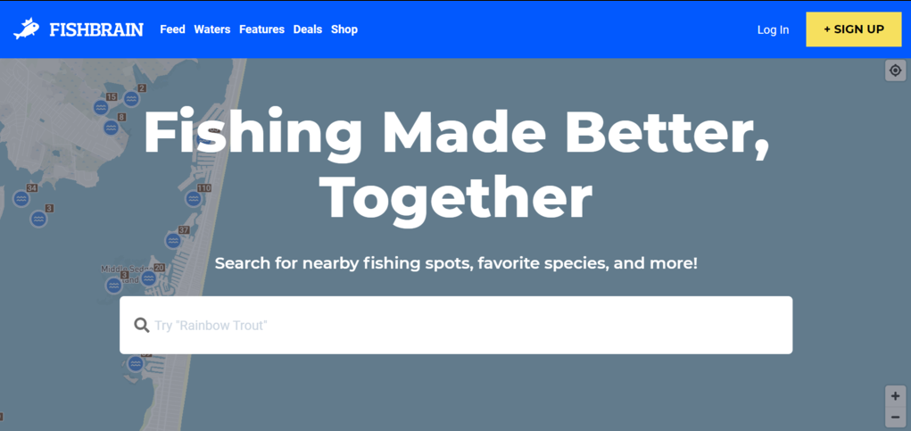 page d'accueil site e-commerce Matériel de pêche