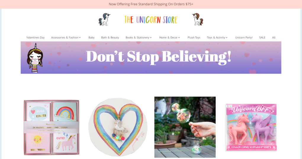 exemple de produits à vendre sur internet - The unicorn store