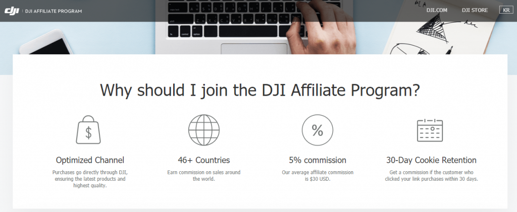 programme d'affiliation DJI affiliate