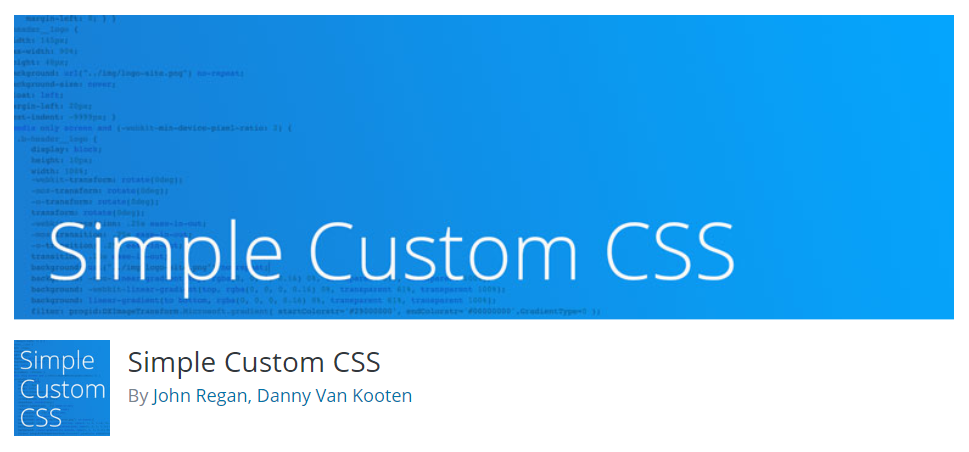 Installation du plugin Custom CSS pour WordPress