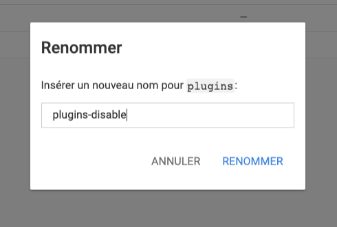 Comment désactiver un plugin wordpress avec hpanel