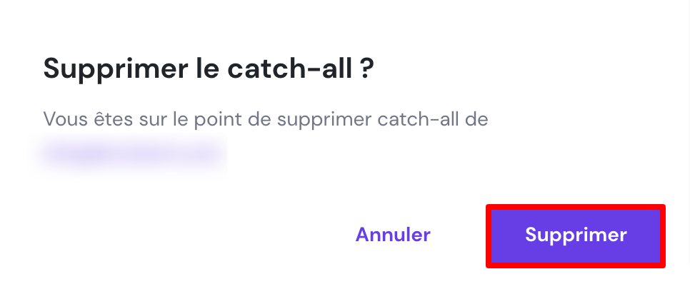 Supprimer le catch-all