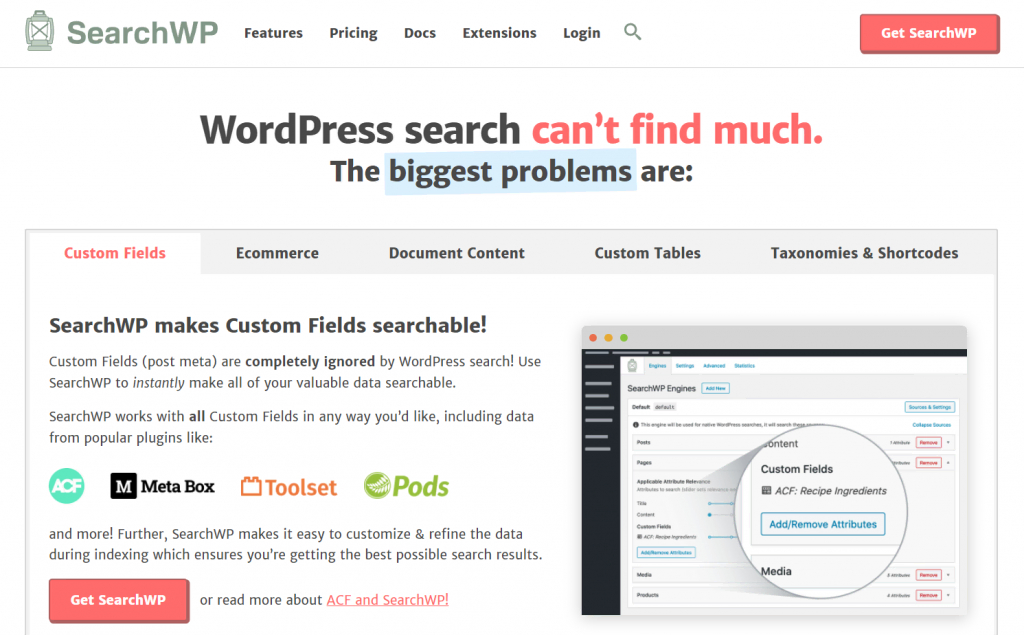 SearchWP, un plugin de recherche WordPress