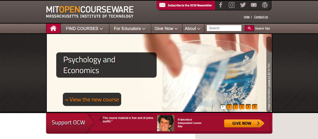 site MIT Open Courseware 