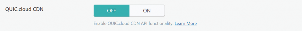 Activation du CDN QUIC.cloud sur LSCache pour WordPress