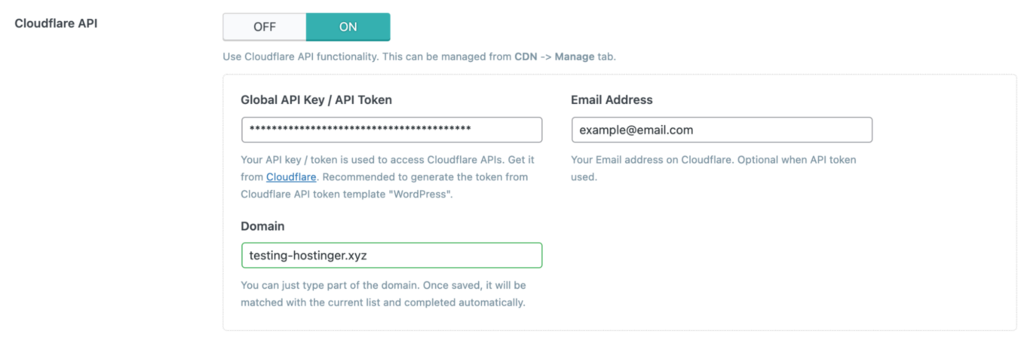 Configuration de Cloudflare sur LSCache pour WordPress