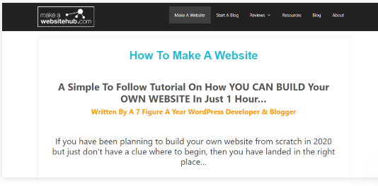 make a website hub