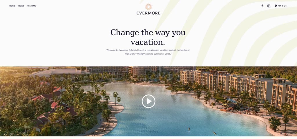 page en cours de construction du site web Evermore