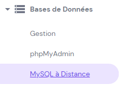 Accéder à mySQL à Distance