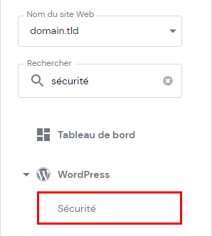 Choisir Plugins et sécurité sous la section WordPress sur hPanel