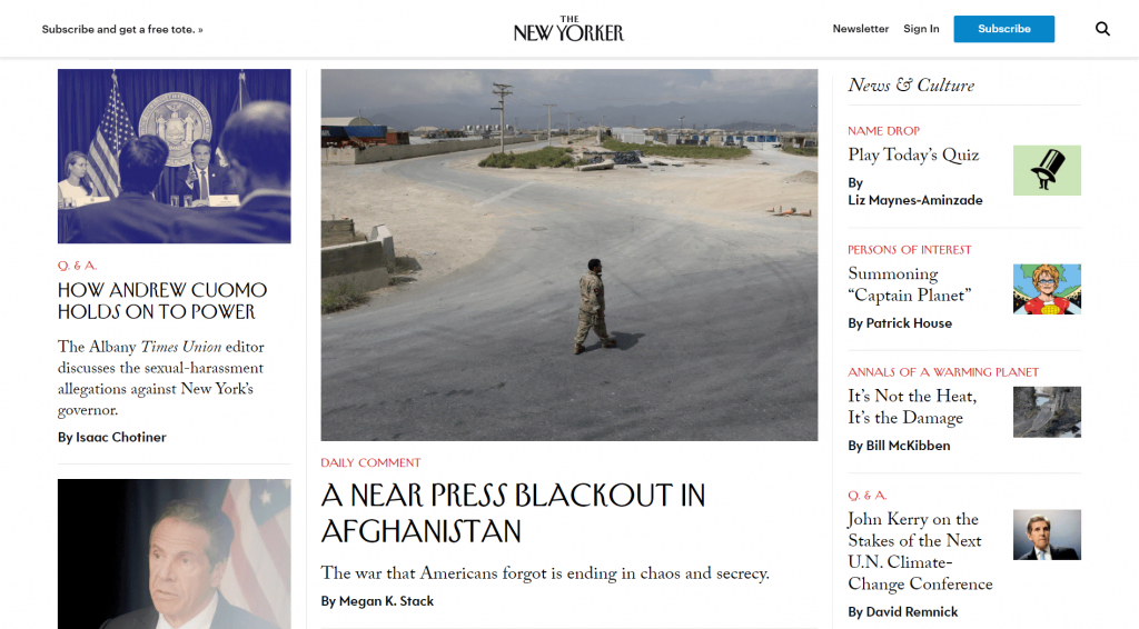 Site WordPress : The New Yorker