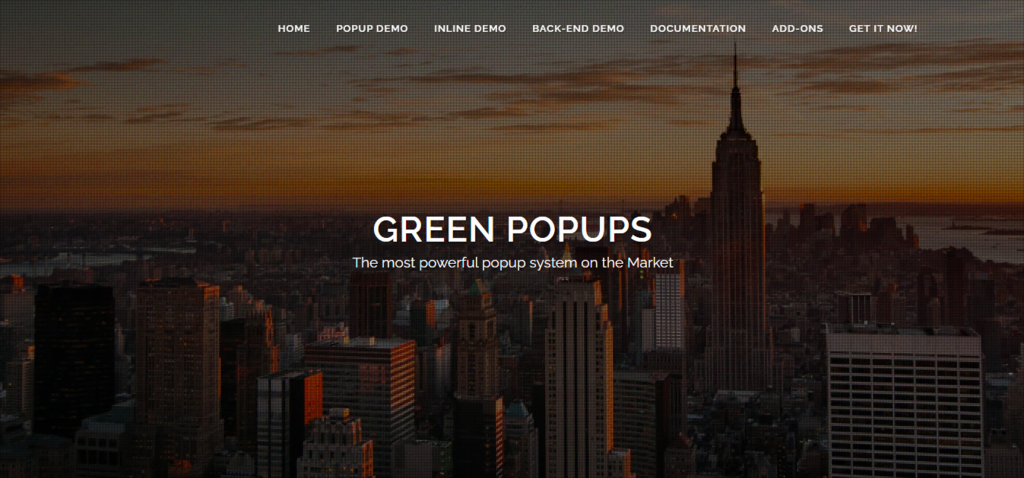 Bannière du plugin WordPress Green Popups