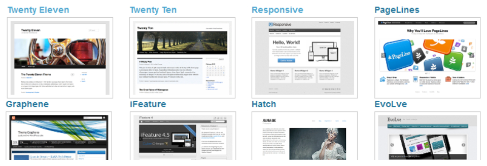 la vignette des plugins Multiple Themes montrant 8 thèmes