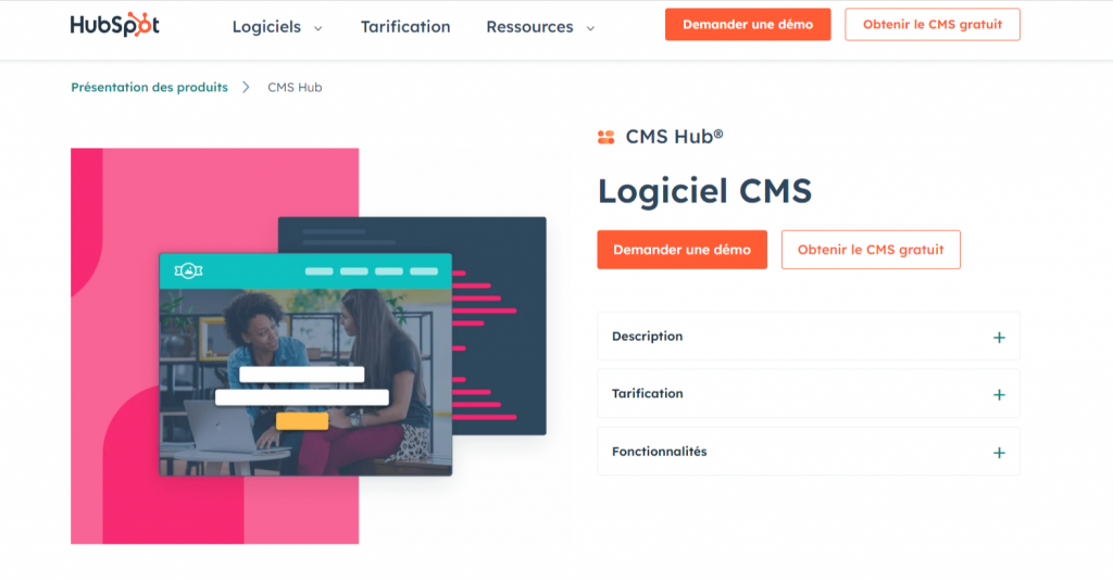 le CMS hub de Hubspot