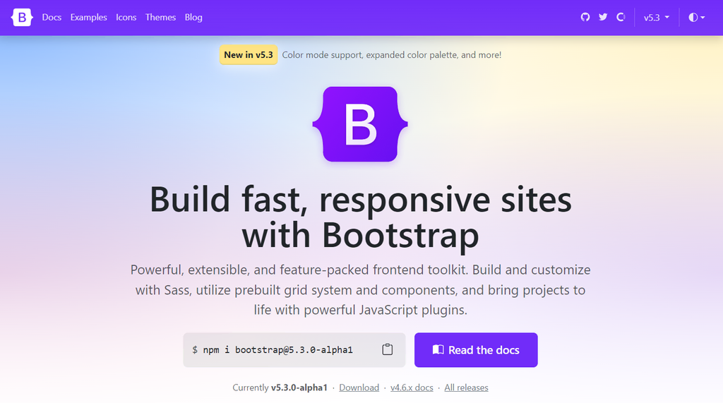 Site web de Bootstrap