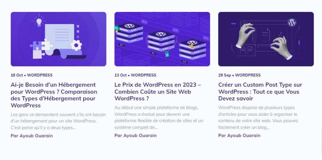 Les tutoriels WordPress d'Hostinger.