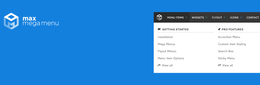 Max Mega Menu : le meilleur plugin pour remplacer le menu par défaut de WordPress.