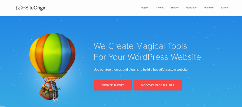 Page Builder WordPress Site Origin 