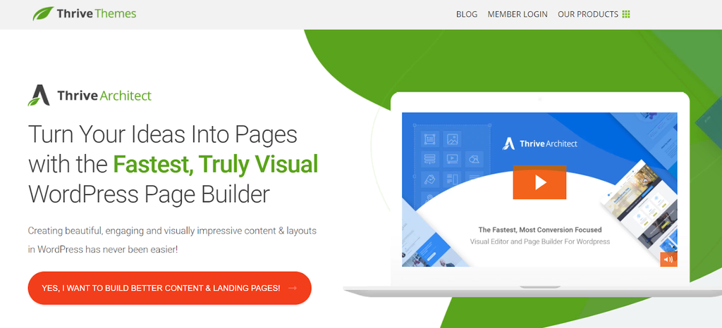 Thrive, un Page Builder WordPress 