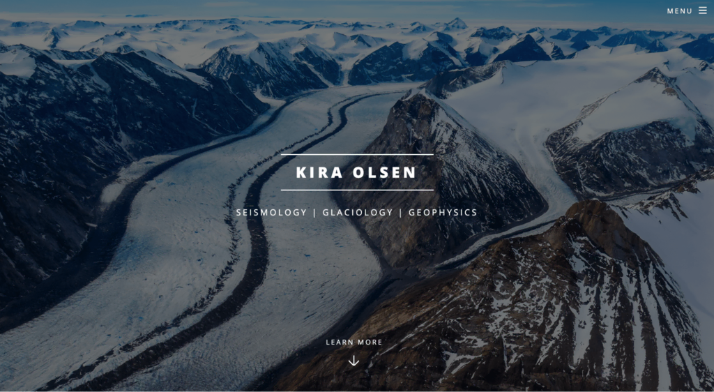 Page d'accueil de Kira Olsen