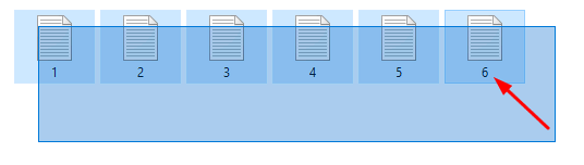 sélectionner les fichiers à compresser dans windows