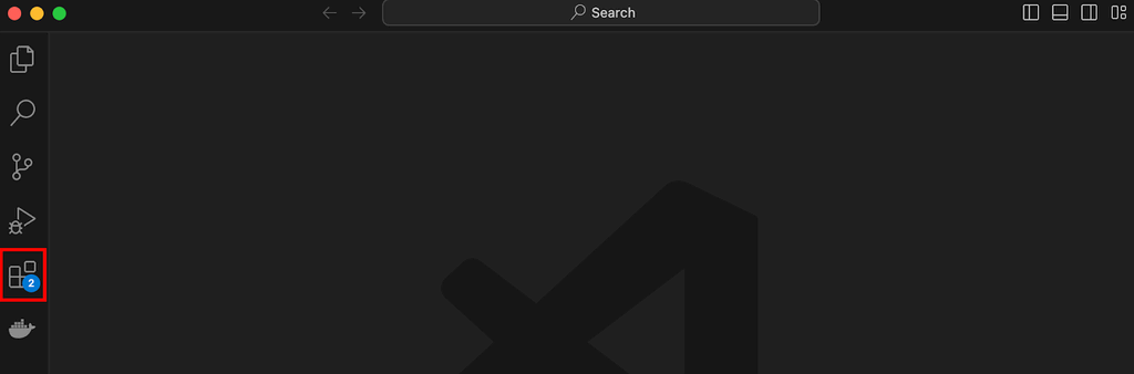 capture d'écran de la vue Extensions sur mac